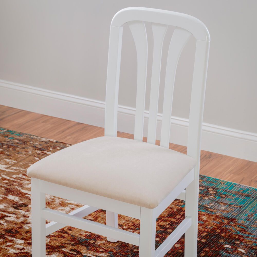 Linon Home Decor Pamela Side Chair in Bright White (Set of 2), , large
