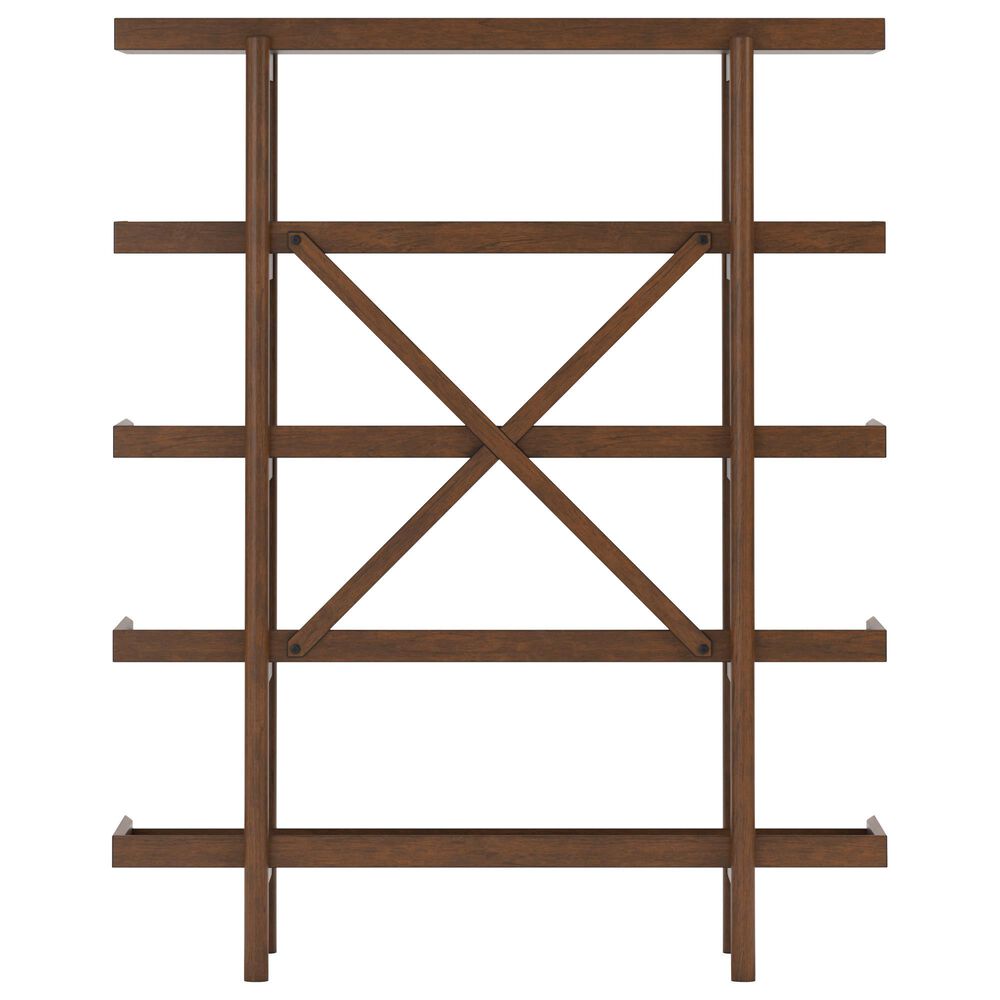 Ashley Lyncott 70" Bookcase in Brown, , large