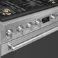SMEG 4.45 Cu. Ft. Freestanding Dual Fuel Range in Stainless Steel, , large
