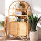 Baxton Studio Noreen 2-Door Cabinet with Hutch in Light Honey, , large