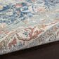 Nourison Quarry QUA11 10" x 14" Ivory and Blue Area Rug, , large
