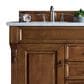 James Martin Vanities Brookfield 60" Double Bathroom Vanity in Country Oak with 3 cm Eternal Jasmine Pearl Quartz Top and Rectangle Sink, , large