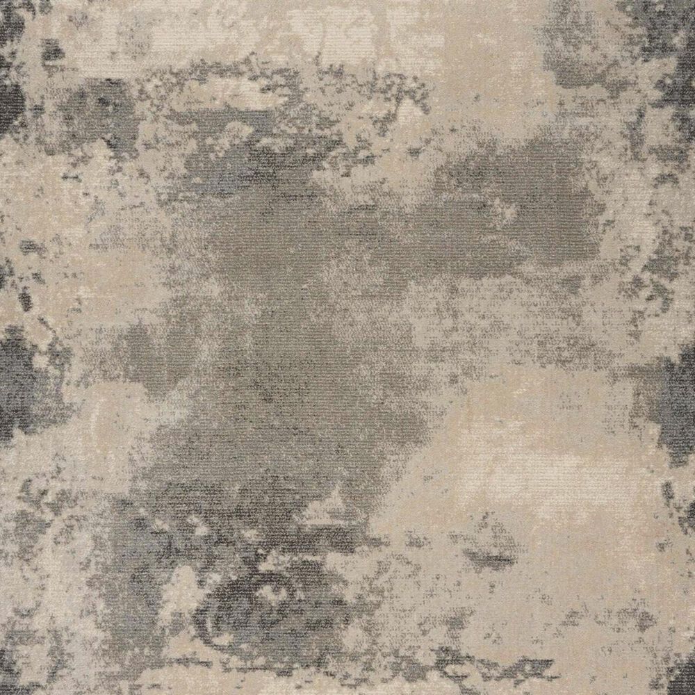 Nourison Maxell MAE13 3&#39;10&quot; x 5&#39;10&quot; Ivory and Grey Area Rug, , large