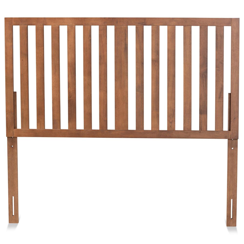 Baxton Studio Oren King Slat Headboard in Ash Walnut, , large