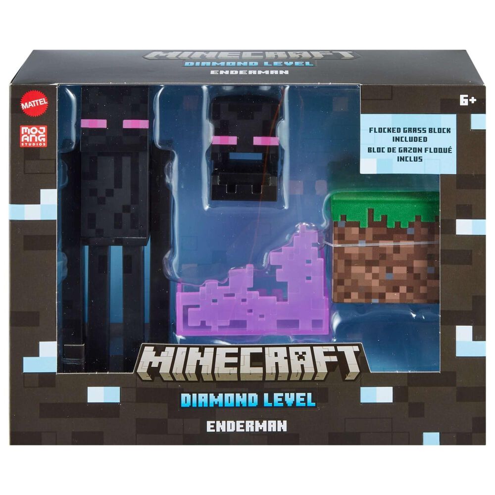 Mattel Mine Craft Diamond Level Enderman Action Figure, , large