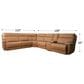 Bassett Fletcher 6-Piece Leather Power Sectional in Antelope, , large