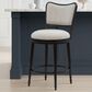 Armen Living Baxter Swivel Counter Height Stool in Cream, , large