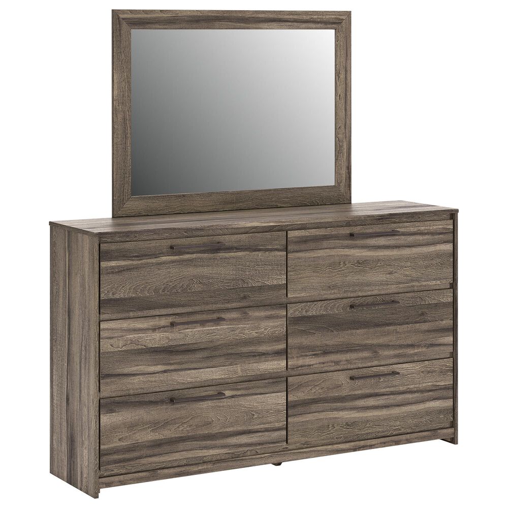 Ashley Elbrim 3-Piece King Panel Bedroom Set in Weathered Brown, , large