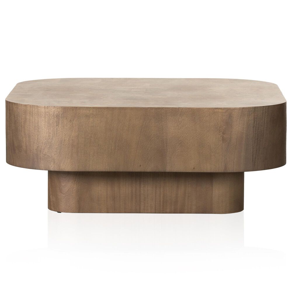 Four Hands Grass Roots Blanco Coffee Table in Warm Umber Burl, , large