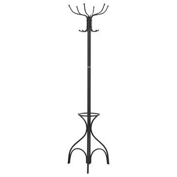 Monarch Specialties 70" Coat Rack with Umbrella Holder in Black, , large