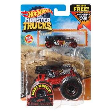 Hot Wheels Monster Trucks Bone Shaker in Black, , large