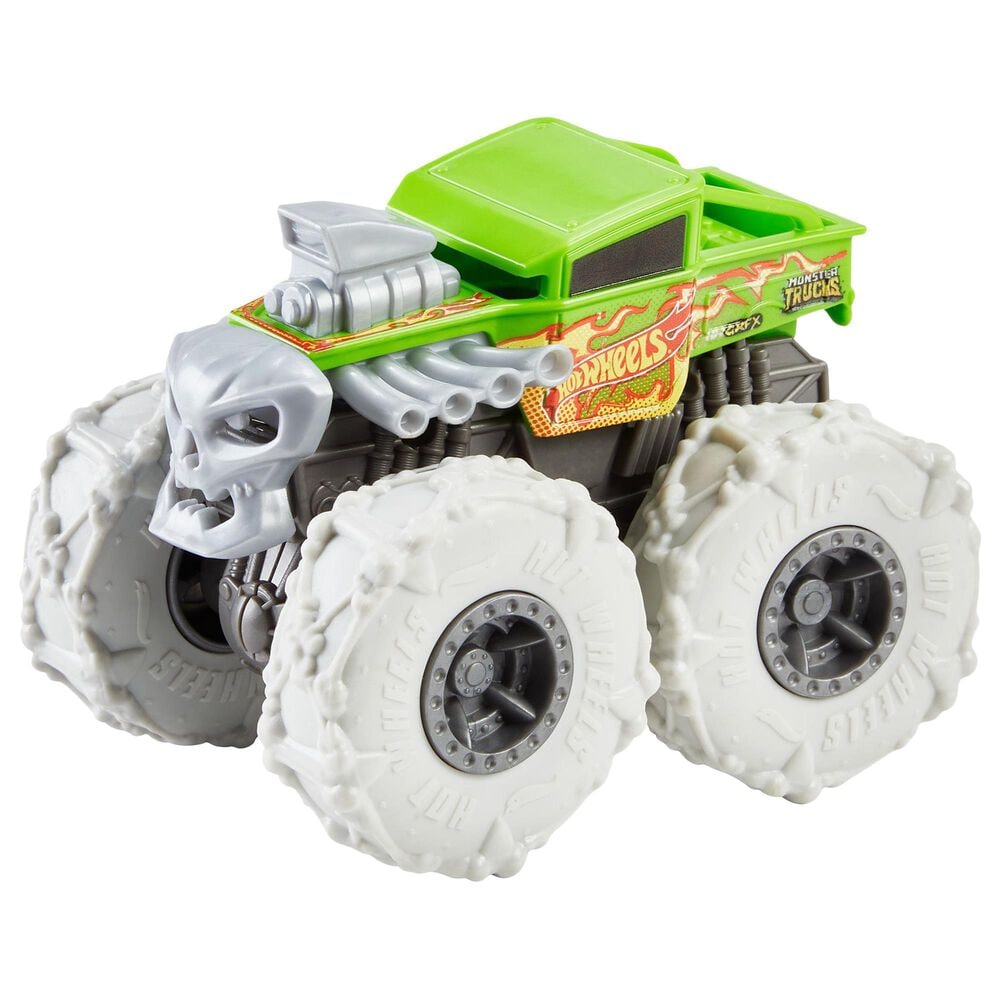 Hot Wheels Monster Trucks Twisted Tredz Bone Shaker Vehicle in Green, , large