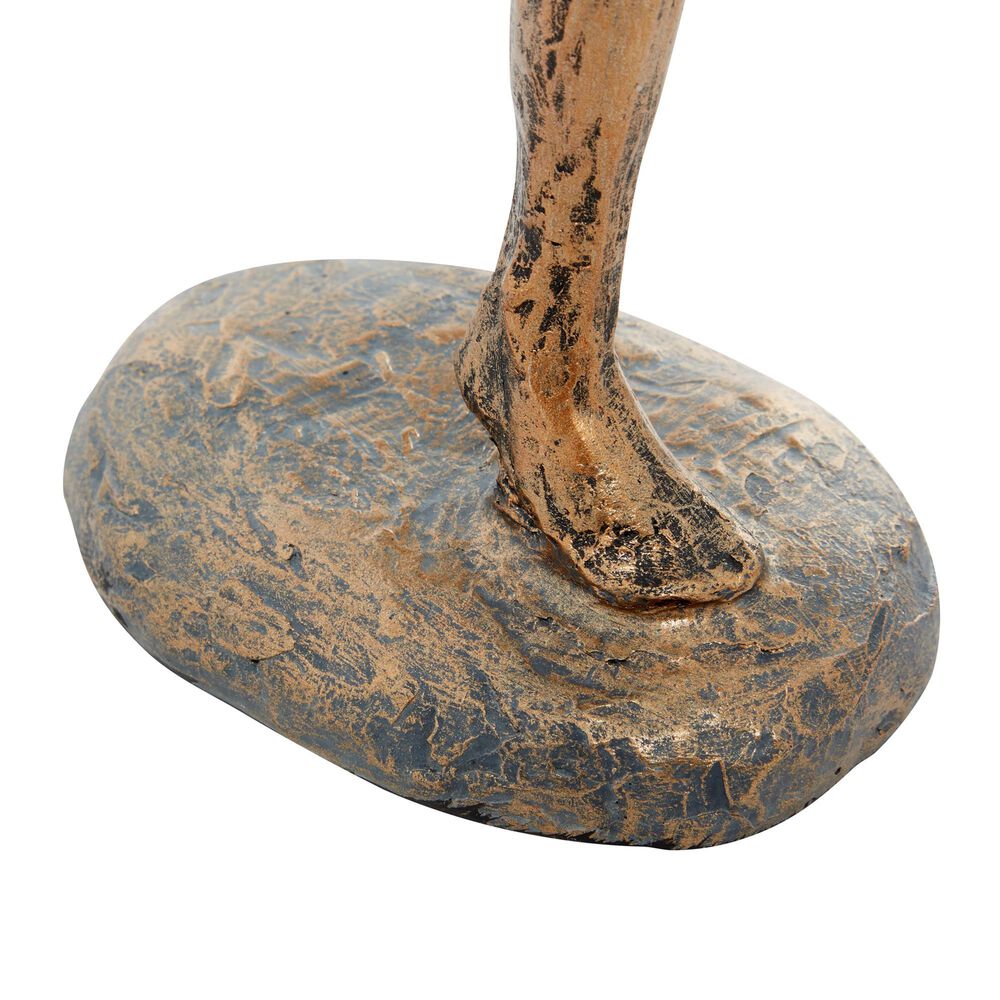 Maple and Jade 18&quot; Dancer Sculpture in Distressed Matte Gold &#40;Set of 2&#41;, , large