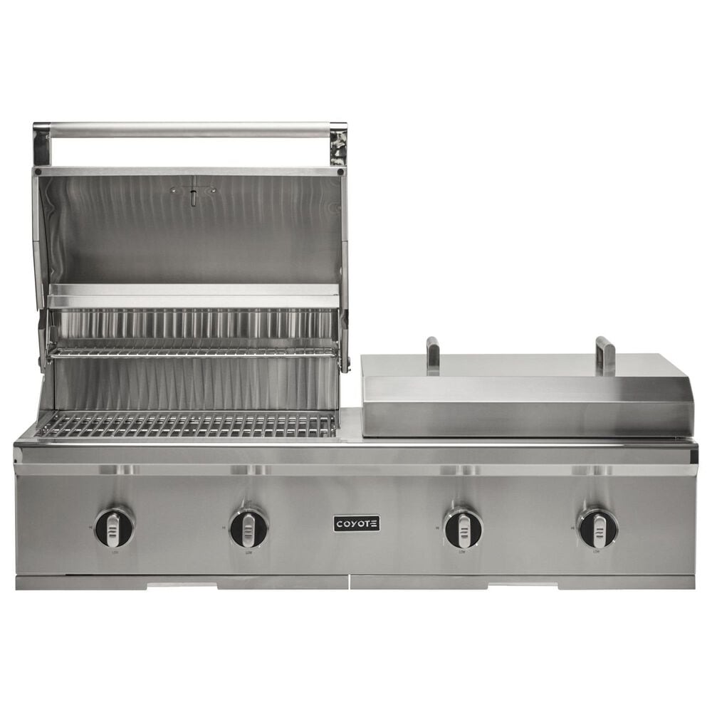 Coyote Outdoor 50&quot; Built-In Combo Liquid Propane Gas Grill and Griddle in Stainless Steel, , large