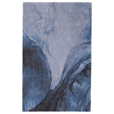 Feizy Rugs Kawai 4" x 6" Blue and Gray Area Rug, , large