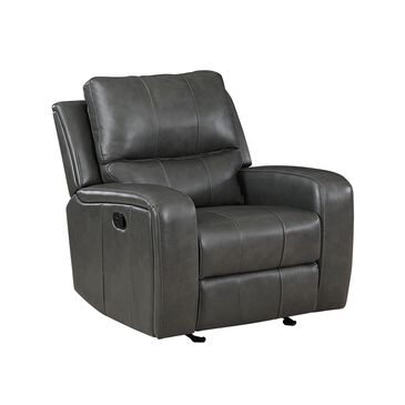 New Heritage Design Linton Manual Glider Recliner in Dark Gray, , large