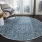 Safavieh Marbella MRB657D 6" Round Blue and Ivory Area Rug, , large