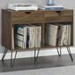 DHP Concord 40" Turntable Stand with Drawers in Florence Walnut, , large