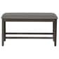 Linon Home Decor Spiva Counter Backless Bench in Grey, , large