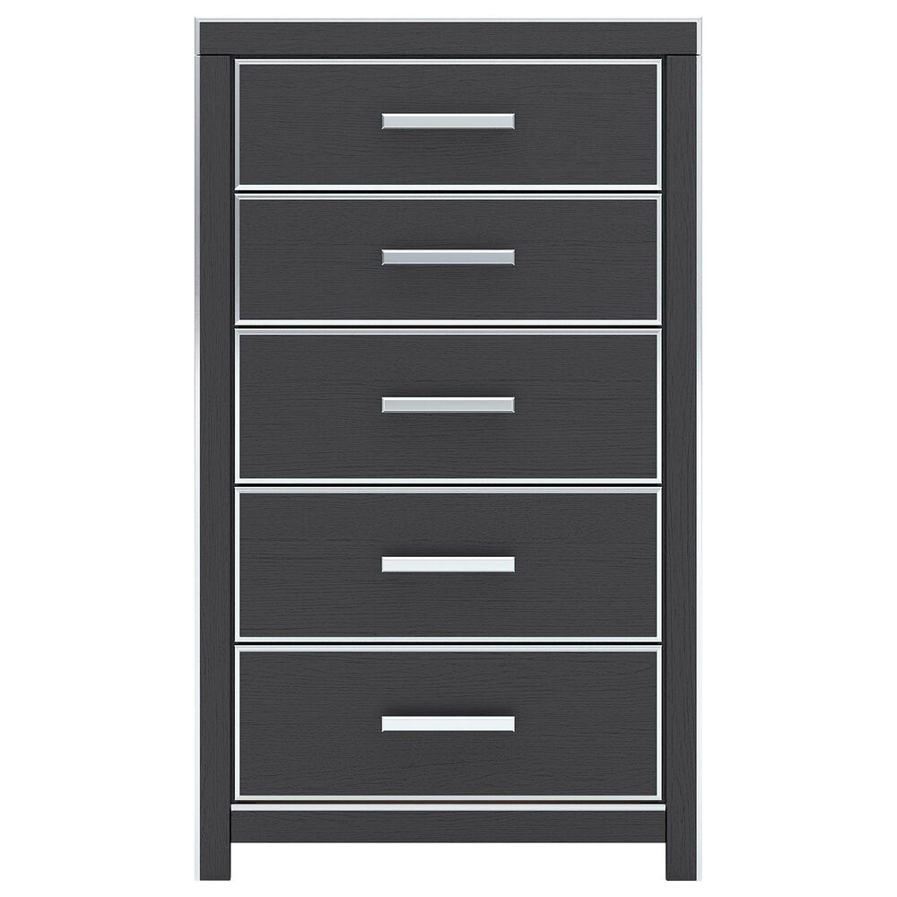 Ashley Zuraleus 5-Piece Queen Panel Bedroom Set in Matte Black, , large