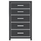 Ashley Zuraleus 5-Piece Queen Panel Bedroom Set in Matte Black, , large