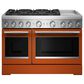 KitchenAid 48" Dual Fuel Freestanding Range with Griddle in Scorched Orange, , large