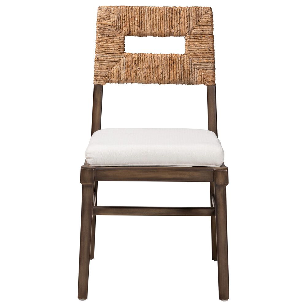 Baxton Studio Porsha Side Chair in Dark Brown and Natural, , large