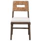Baxton Studio Porsha Side Chair in Dark Brown and Natural, , large