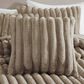 Hallmart Collectibles Ethan 20" x 20" Square Throw Pillow in Taupe, , large
