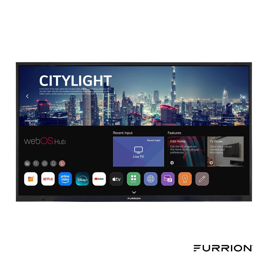Furrion Aurora Partial-Sun Premier 4K LED Outdoor Smart TV - 55", , large