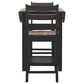 Linon Home Decor Colm 3-Piece Counter Set in Warm Brown and Black, , large
