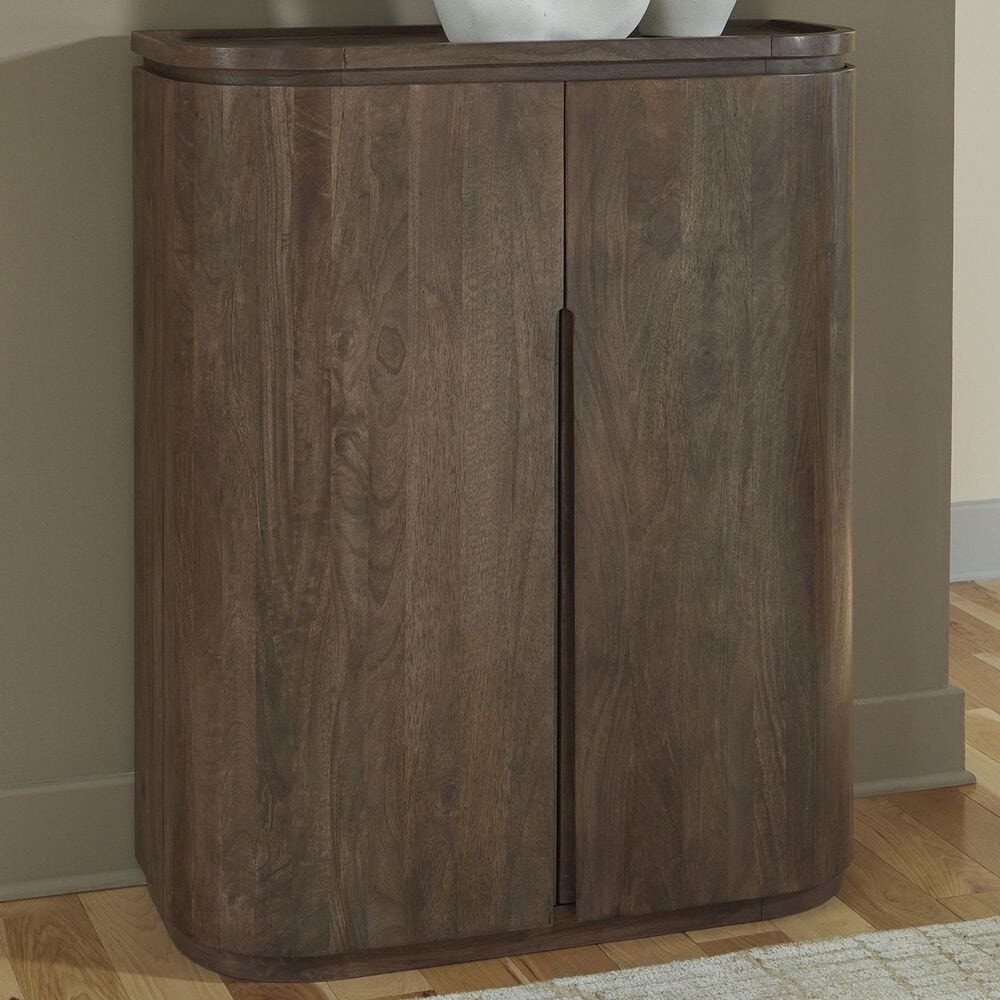 Ashley Landermont Bar Cabinet in Medium Brown, , large