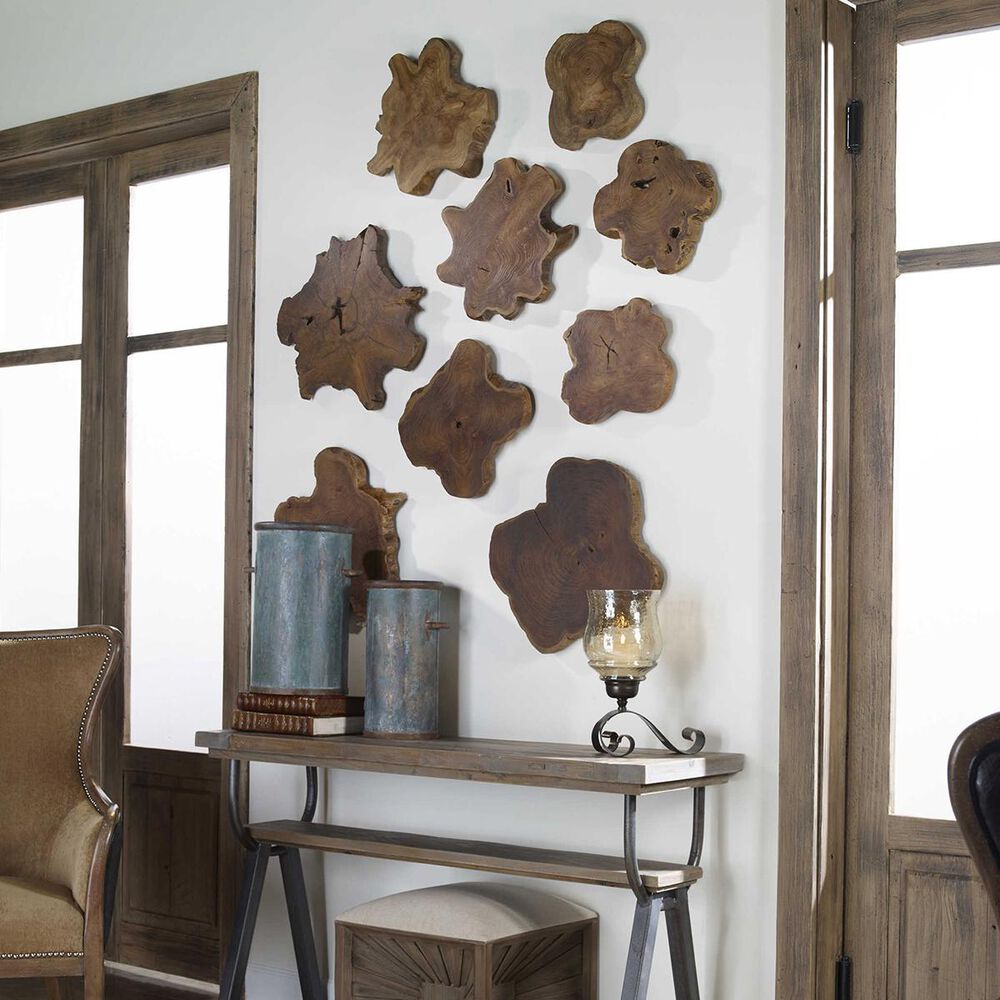Uttermost Kalani Teak Wall Art &#40;Set of 3&#41;, , large