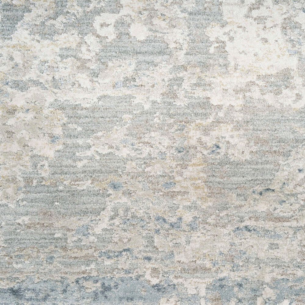 Nourison Envy Abstract Blue and Silver 9'3" x 12'7" Area Rug, , large