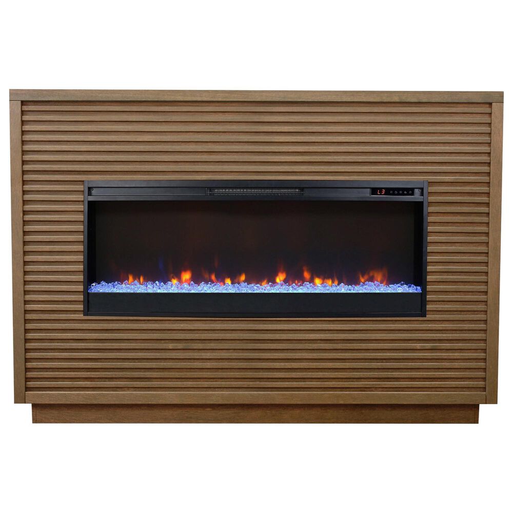 Legends Furniture Stardust Fireplace Mantel in Bourbon, , large
