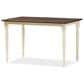 Baxton Studio Napoleon Dining Table in Antique cherry and Buttermilk - Table Only, , large