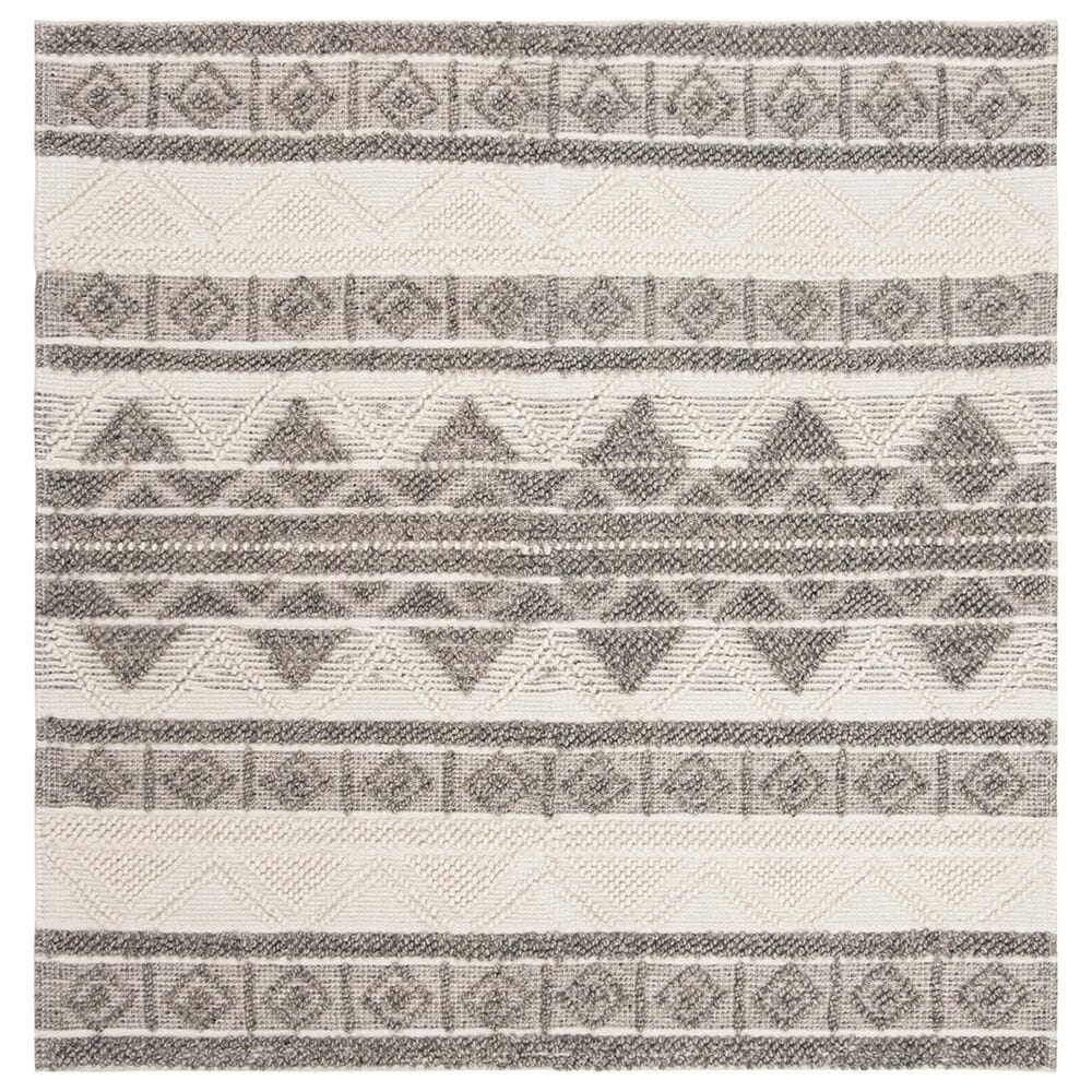 Safavieh Natura 10" Square Ivory and Grey Area Rug, , large