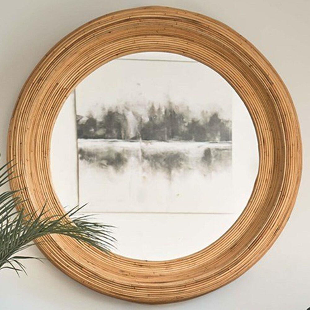 Furniture Worldwide Weekender Lakeway Wall Mirror in Natural, , large