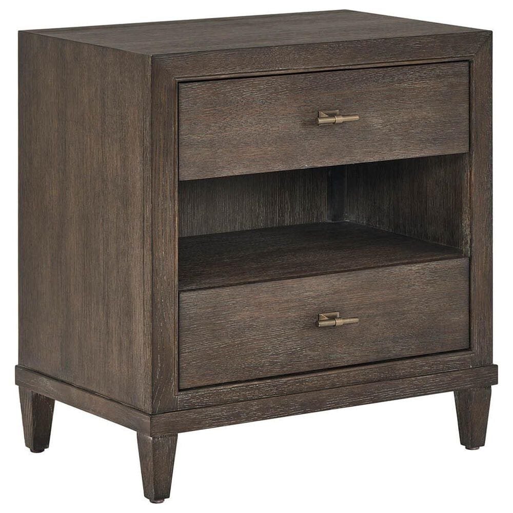 Furniture Worldwide Montclair Cocoa 2-Drawer Nightstand in Medium Brown, , large