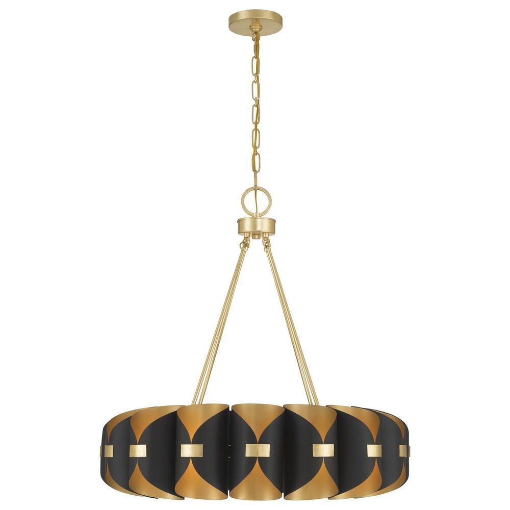Savoy House Pelham 16-Light Chandelier in Black Cashmere and True Gold, , large
