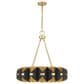 Savoy House Pelham 16-Light Chandelier in Black Cashmere and True Gold, , large