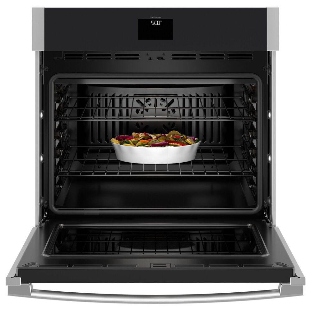 GE Appliances 2-Piece Kitchen Package with 30&quot; Smart Built-In Convection Single Wall Oven and 36&quot; Electric Cooktop in Stainless Steel and Black, , large