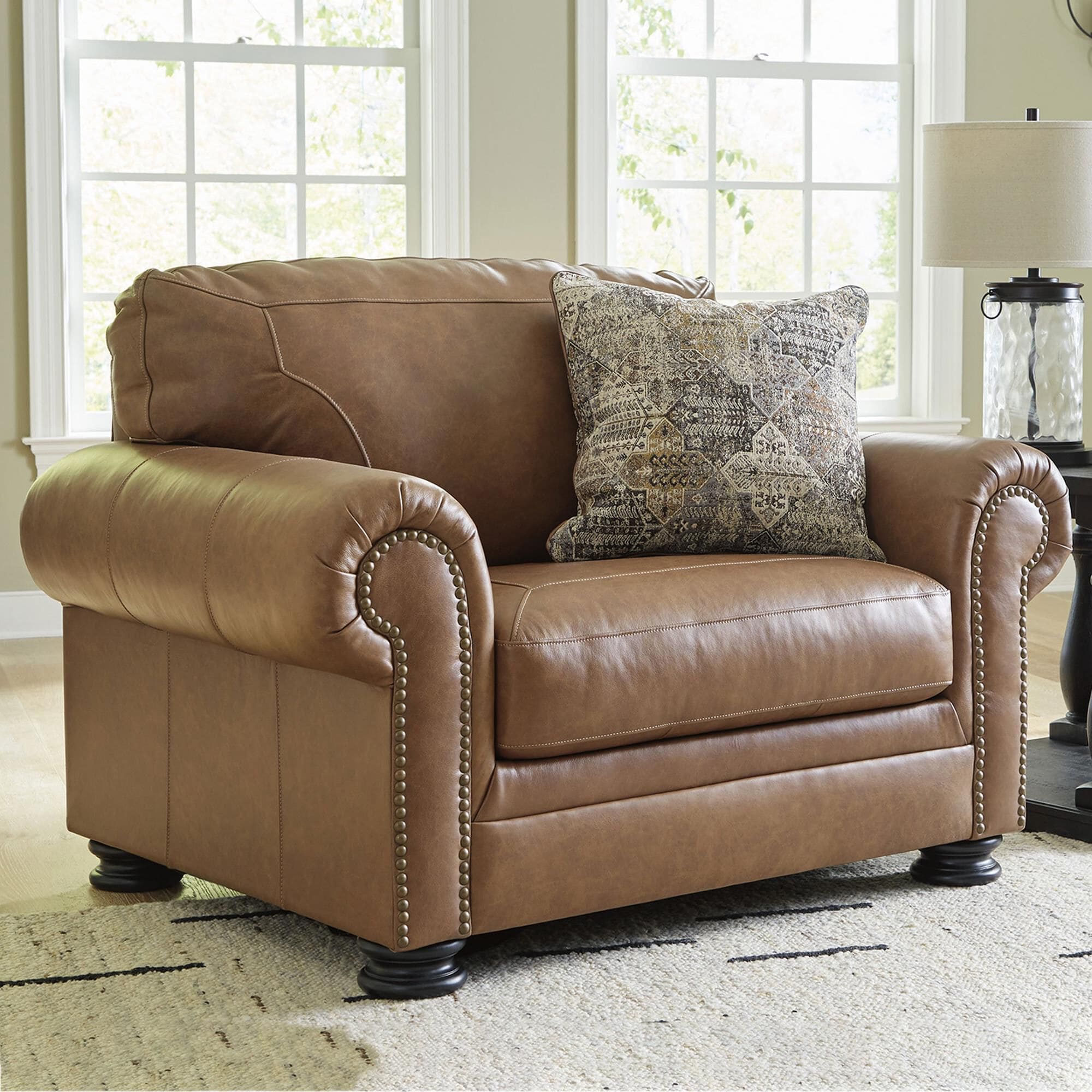 Oversized chair with best sale ottoman ashley furniture