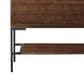James Martin Vanities Mantova 35.4" Single Vanity in Mid-Century Walnut and Brushed Nickel with 3 cm Charcoal Black Composite Stone Top and Rectangular Sink, , large