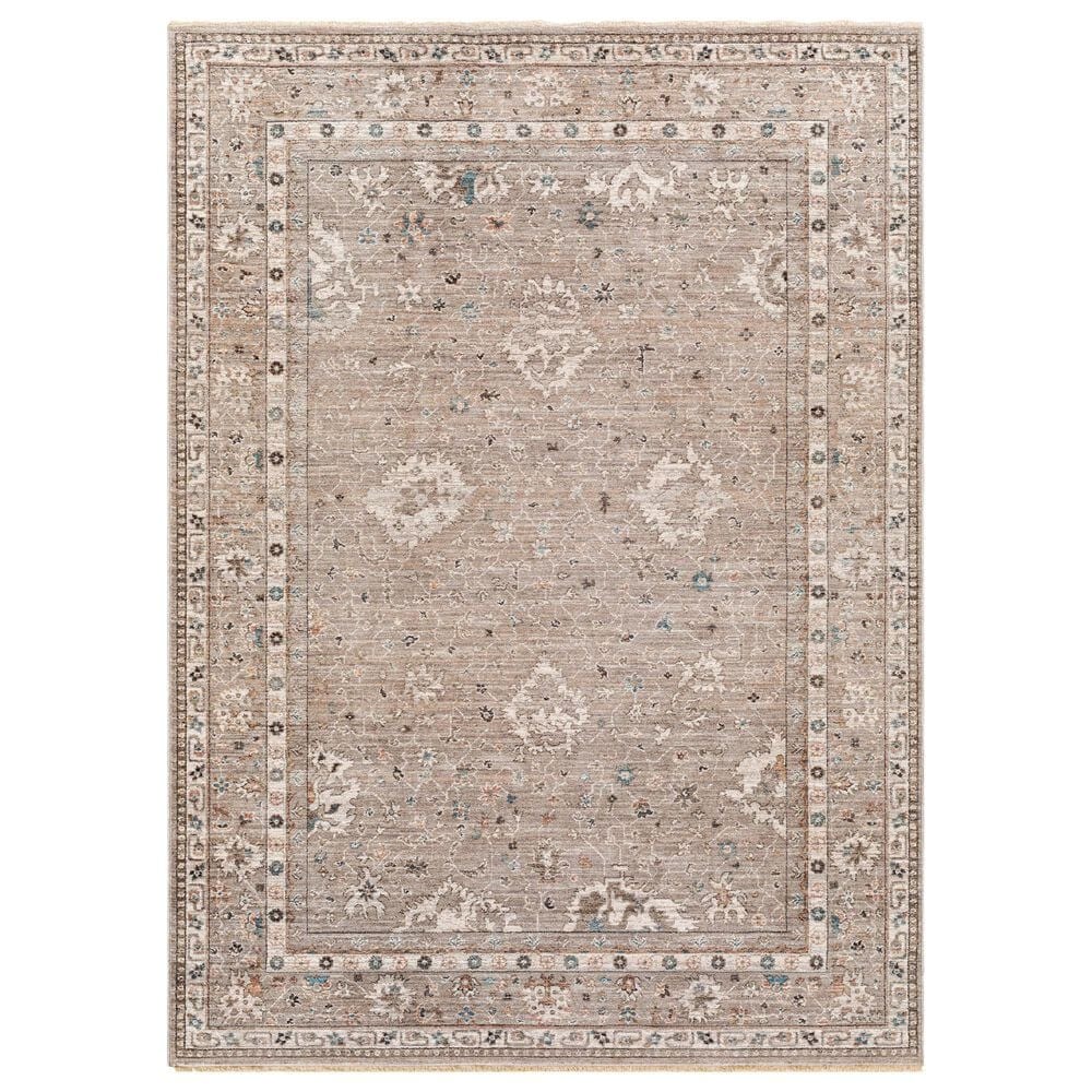 Surya Carlisle 2"11" x 7"10" Sage, Ivory, Pale Blue, Charcoal and Brown Runner, , large
