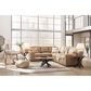 Ashley 3-Piece Leather Sectional in Brown, , large