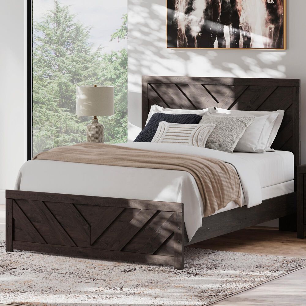 Ashley Prendonea Queen Panel Bed in Dark Charcoal, , large