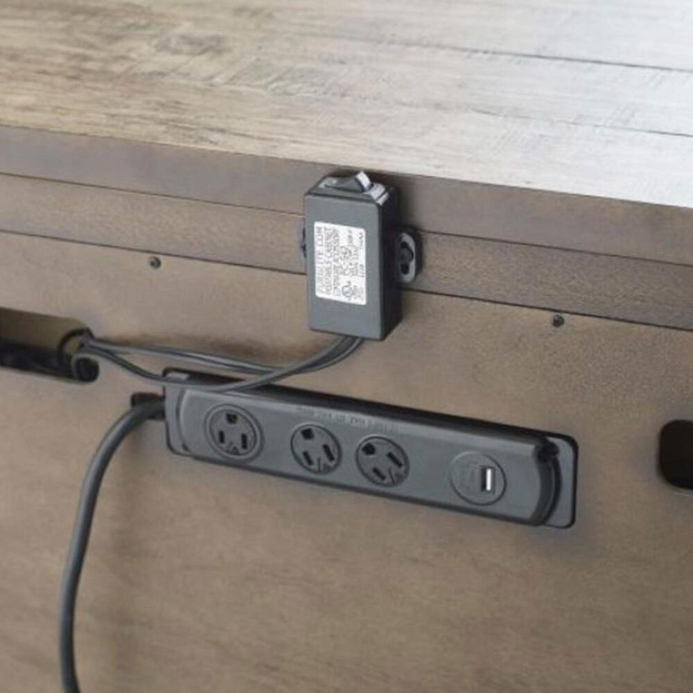 Kincaid Plank Road Blair 3 Drawer Nightstand in Stone Nebraska