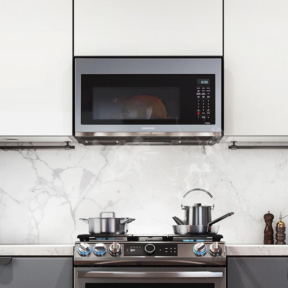 Samsung 1.7 Cu. Ft. Over-the-Range Microwave with Convection in Stainless Steel, , large