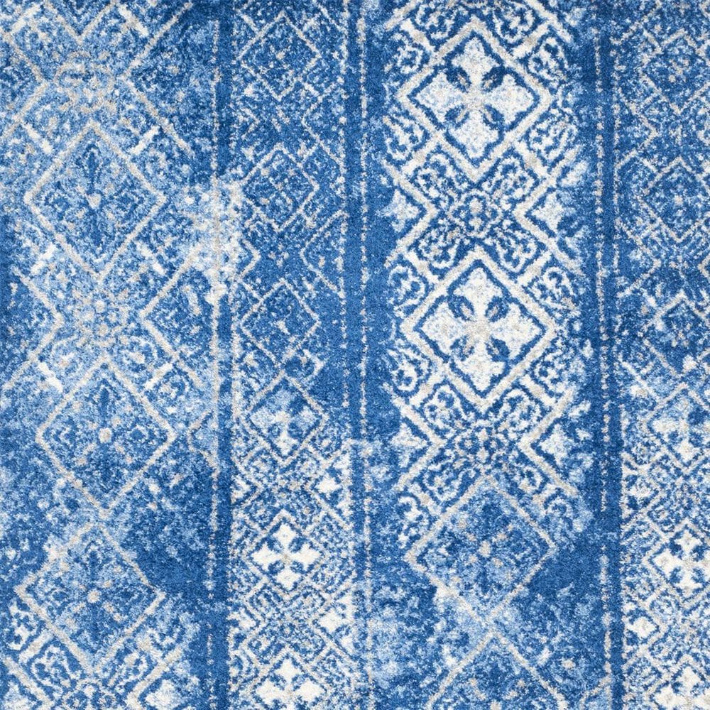 Safavieh Adirondack ADR111F-6R 6&#39; x 6&#39;  Silver/Blue Round Rug, , large